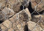 Hot Dip Galvanized Stone Cage Gabion Box 60*80mm For Retaining Wall