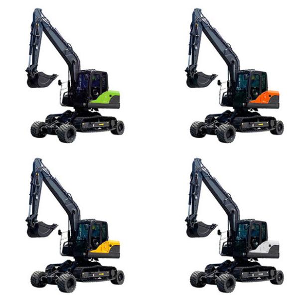 Buy cheap Yellow Wheel Crawler Excavator 9 Ton Hydraulic Compact Excavator from wholesalers