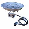 Buy cheap Outdoor 18" Natural Gas Fire Pit Burner Drop In Pan ISO9001 Burner Silver from wholesalers