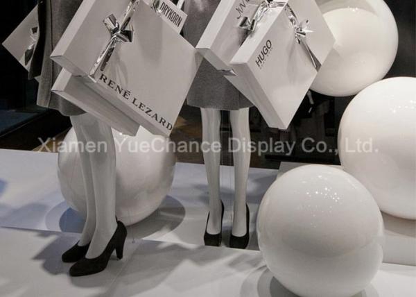 Buy cheap Modern Design Shop Display Christmas Decorations Handmade Pure White Resin Balls from wholesalers