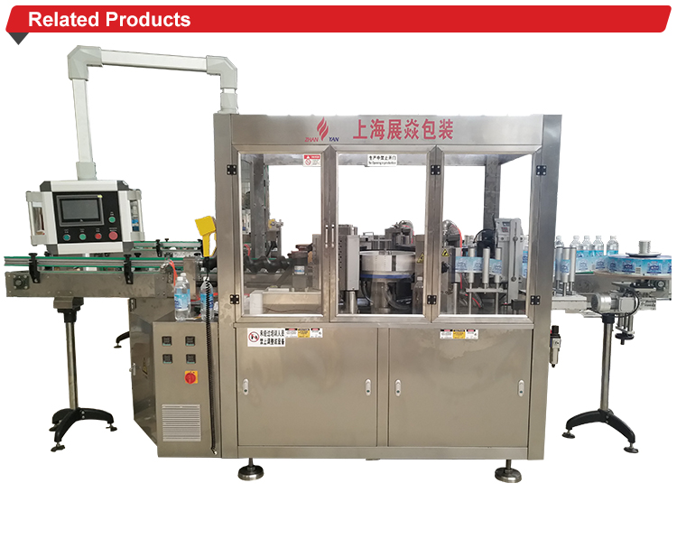 Beverage Bottle drinking Water Automatic Opp Labeling Applicator For Round Bottle