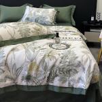 European Skin-Friendly Printing Summer Quilt Set of Four in Smooth Ice Silk Gift