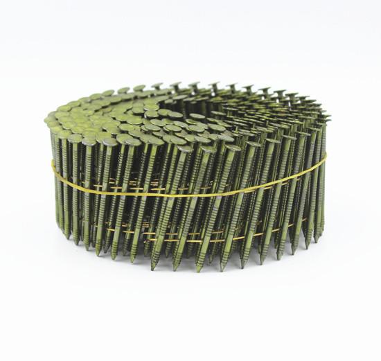 Buy cheap Air Coil Nail 2.5*65mm Galvanized Wire Welded Ring Nails for 16 Degree Nails from wholesalers
