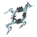 Nylon Steel Anchor Fiber Tension Clamp for FTTX/FTTH Suspension Durable Material