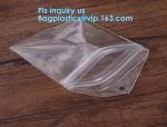 Cosmetic k clear bubble bags/Hot sale Slider Zipper Bag, slider hook hanging