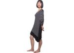Black Sleepwear Night Dress Viscose Elastane Jersey Ladies Summer Pajamas With