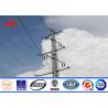 Buy cheap 17M Round Tapered Galvanized Power Distribution Steel Transmission Poles AWS D1.1 from wholesalers