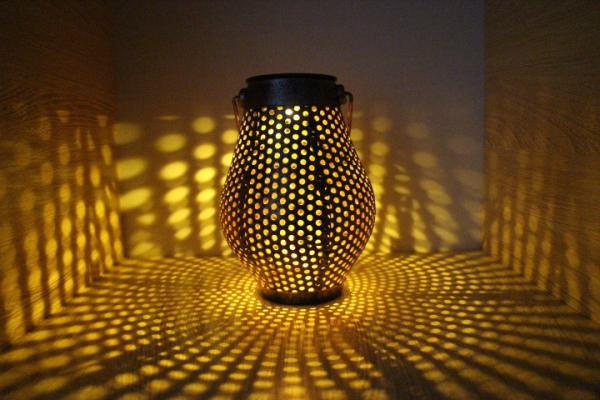 Buy cheap Iron Hollow 12.5x17cm LED Solar Hanging Lights from wholesalers