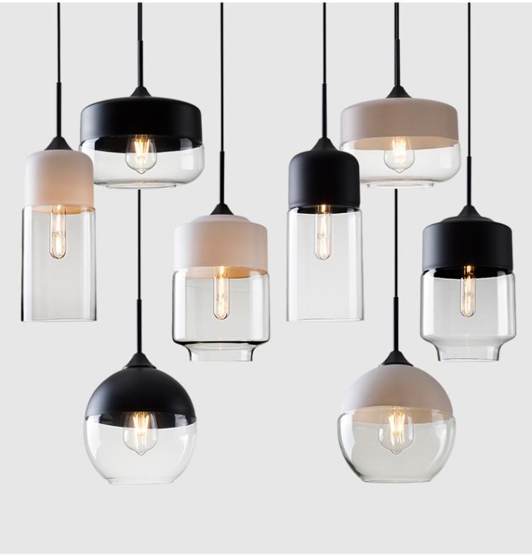 Geometric Drop glass pendant light Fixtures for Indoor home Lighting Fixtures (WH-GP-16)