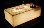 Buy cheap Illuminated Rechargeable LED Plastic Square Bar Table from wholesalers