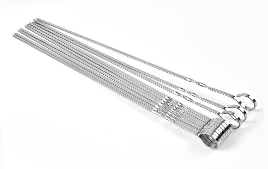 BBQ Skewer Material Stainless Steel For Barbecue Tool Customize Meat Skewers