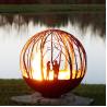 Buy cheap OEM Wood Burning Corten Steel Fire Globe Winter Sphere Shaped Fire Pit from wholesalers