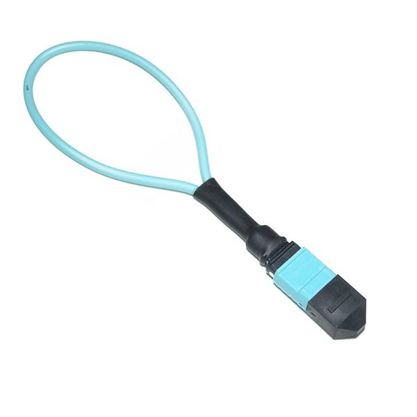 Buy cheap MPO Fiber Optic Loopback 24 Cores OM4 With ISO9001 Certified from wholesalers