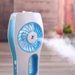 Beauty skin spray cool air fan USB rechargeable hand held mist fan