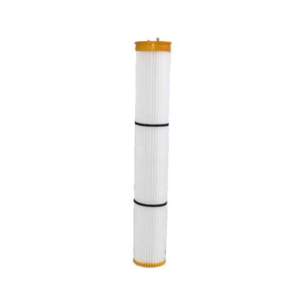 Buy cheap White Polyester Pleated Bag Dust Collector Filter Cartridge 20cm-350cm Height from wholesalers