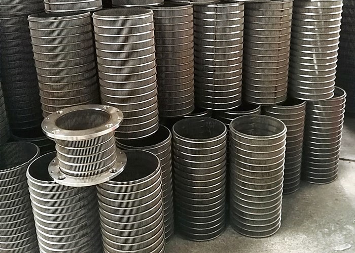 2mm Aperture 200mm Dia Wedge Wire Screen Filter Not Easy To Block