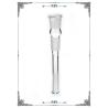 Buy cheap Male 4 Inches Female Glass Downstem Hand Blown With Cuts Slide from wholesalers