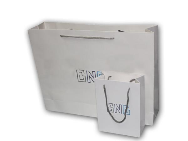Buy cheap CMYK Colors Printing Kraft Paper Custom Printing Paper Bags , Shopping Bags from wholesalers