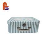Customized Mini Hot Stamping Surface Finishing Cardboard Suitcase Box