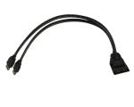 FCC Dual USB Cable Extension Latch Mount Mitsubishi For Car