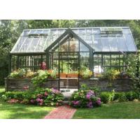Buy cheap Vegetable Growing Aluminium Garden Greenhouse Four Windows Double Sliding Doors product