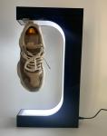 360 rotating led light change magnetic levitation sneaker shoes display racks