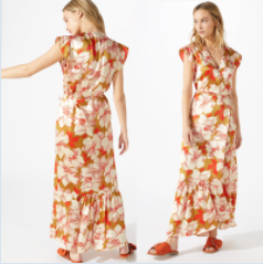 Bohemian White Lace-up Long Summer Beach Cover Up Dress with Split