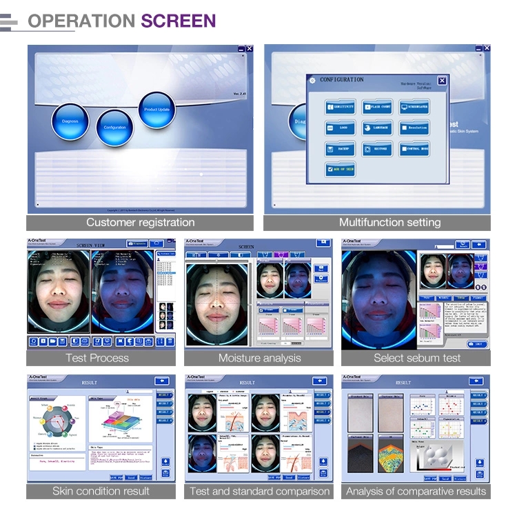 GOMECY skin analyzerskin care machine beauty equipment for facial skin analysis