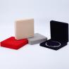 Buy cheap Custom Shape Sleek Soft Velvet Jewelry Box , Pearl Necklace Storage Jewelry Set Box from wholesalers