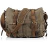 Buy cheap SECHUNK VINTAGE MILITARY LEATHER CANVAS LAPTOP BAG MESSENGER BAGS MEDIUM from wholesalers