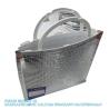Buy cheap Wholesale Plastic Handle Picnic Insulated Lunch Cooler Bags Pizza Salmon Fruit Groceries Aluminum Foil Cooler Bag from wholesalers