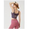 Buy cheap Solid Purple Padded Seamless Yoga Bra Tank Top XL XXL from wholesalers