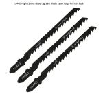 T244D Carbon Jig Saw Blade Laser Logo Print in Bulk size:100mmx6.5x6T, Cutting