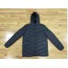 Buy cheap Lightweight Mens Black Hooded Puffer Jacket With Hood Mens Long Puffa Coats from wholesalers