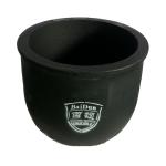 Anti Erosion Carborundum Crucible Straight Graphite Barrel Vessel For Metal
