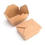 Hot Selling Recycled Brown Kraft Paper Food Grade Packaging Box Salad Sandwich
