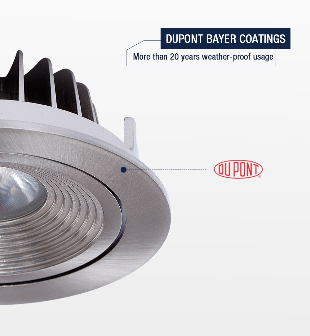 Waterproof 80RA Downlight LED 2700K , Anti Glare Dimmable Bathroom Downlights