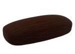 Dark Brown Metal Glasses Case , Clamshell Glasses Case For Kids