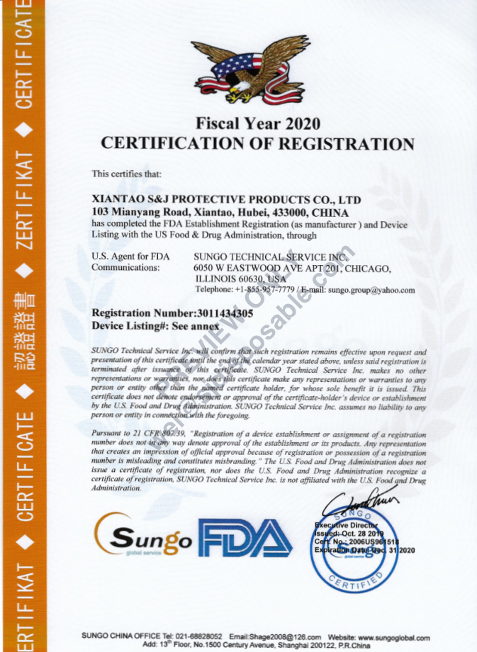 High saturation disposable orange non woven color 3 ply surgeon face mask