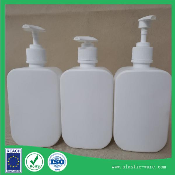 Buy cheap 500ml shampoo/ lotion bottles with pump in PE material white or clear color from wholesalers