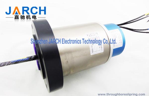 30RPM Max Speed Signal Hybrid Slip Rings With Aluminium Alloy House , 170mm