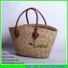 Buy cheap LDMC-007 wholesale natural cheap basket bag lady wheat straw bags from wholesalers