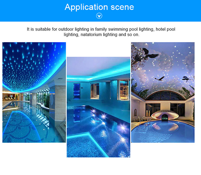 RGB Color AC12V IP68 15W ABS synchronous control led pool lighting for swimming pool