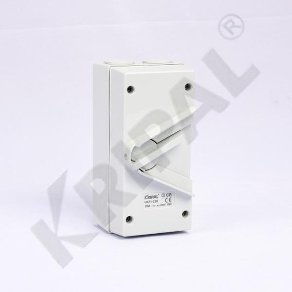 Buy cheap 20A IP66 Single-phase Industrial Isolator Switch Outdoor Dustproof from wholesalers