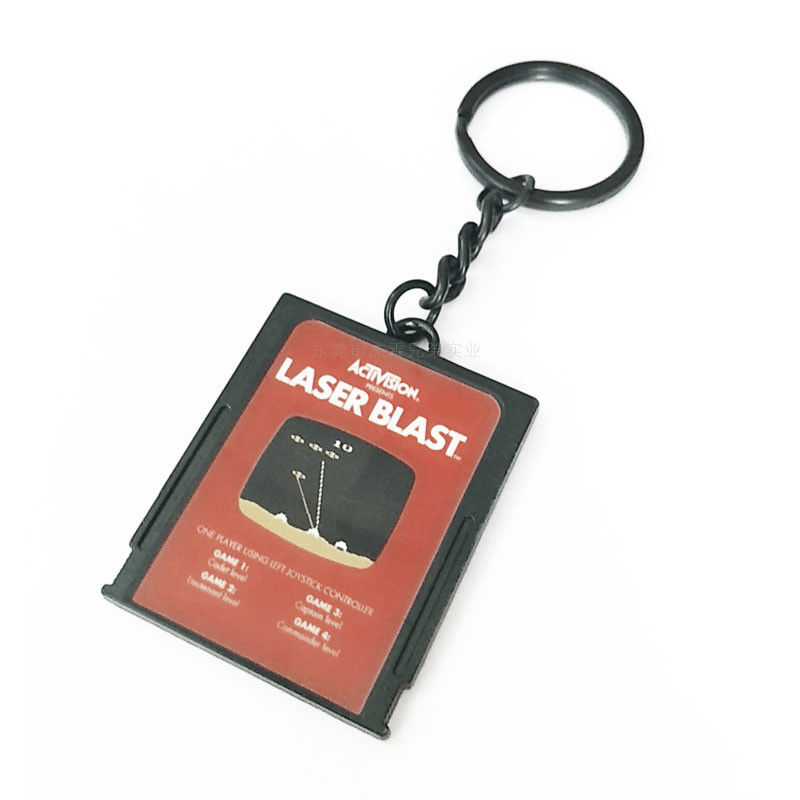 Custom Made Activision Metal Key Ring Zinc Alloy With Laser Logo