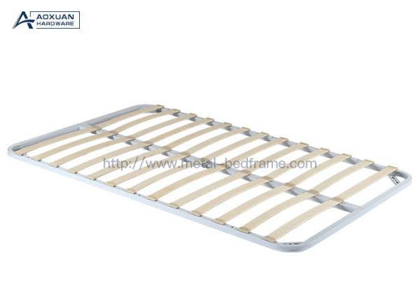 Buy cheap 150cmx200cm White Slat Bed Frame , Metal Platform Bed Frame Double from wholesalers