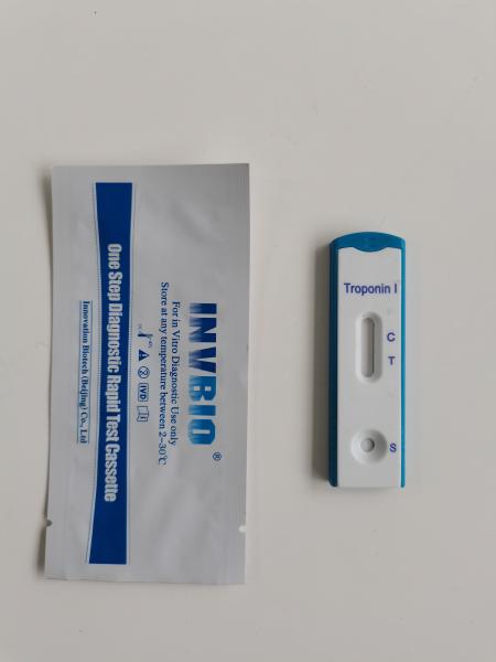 Buy cheap Troponin I Ctni Test Whole Blood / Serum / Plasma Rapid Diagnostic Troponin Cards from wholesalers