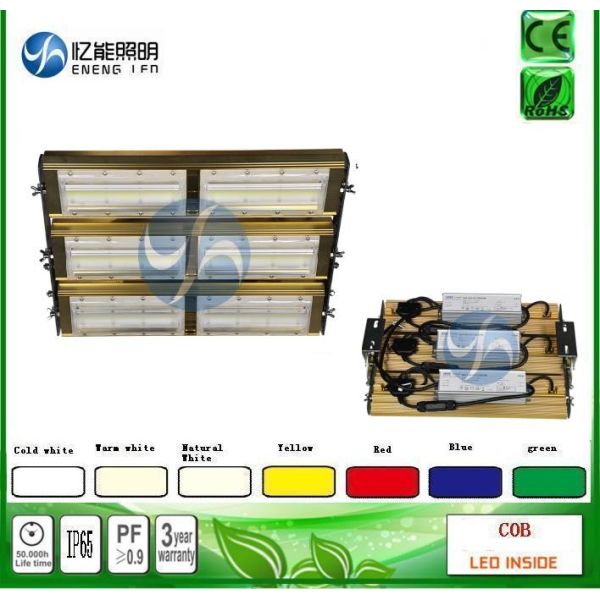 Bridgelux cob 500W led flood light high 500W led high bya light 140LM/W Red green green blue yellow color with AC85-265V