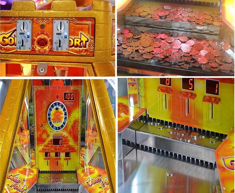 Electronic Lottery Gold Fort Prize Game Machine For Theater English Version