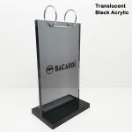 Clip Sign Holder With Pvc Pocket Bags Restaurant Tabletop Display Sign Holder